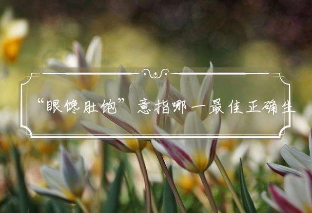 “眼馋肚饱”意指哪一最佳正确生肖，专属词语释义解释