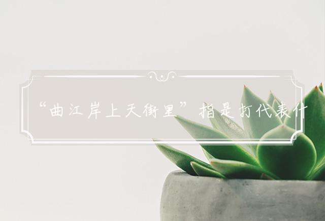 “曲江岸上天街里”指是打代表什么生肖，打一准确最佳生肖